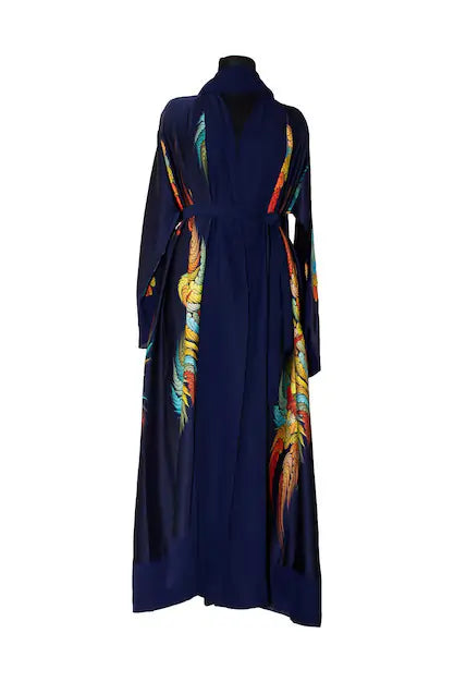 Royal Navy Feather Luxe Abaya